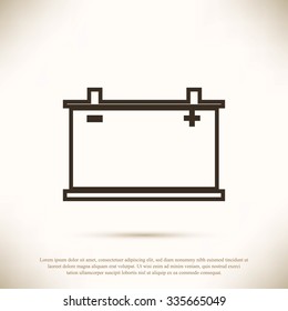 car battery icon. Vector Eps 10