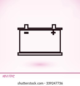 car battery icon. Vector Eps 10