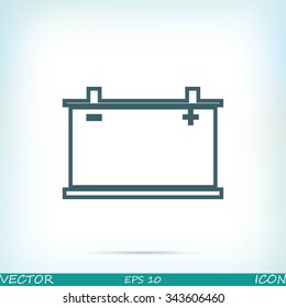 car battery icon. Vector Eps 10
