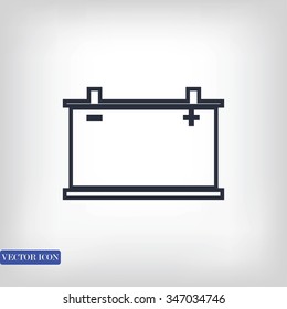 car battery icon. Vector Eps 10