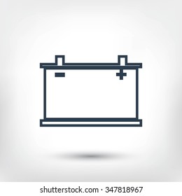 car battery icon, vector Eps 10
