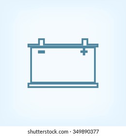 car battery icon. Vector Eps 10