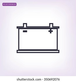 car battery icon. Vector Eps 10