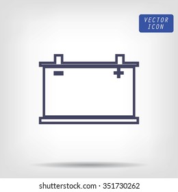 car battery icon. Vector Eps 10