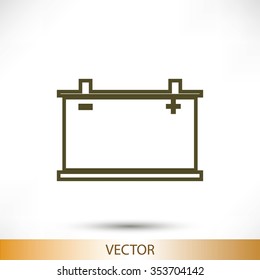 car battery icon. Vector Eps 10