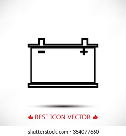 car battery icon. Vector Eps 10