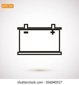 car battery icon. Vector Eps 10