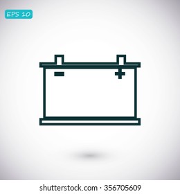 car battery icon. Vector Eps 10