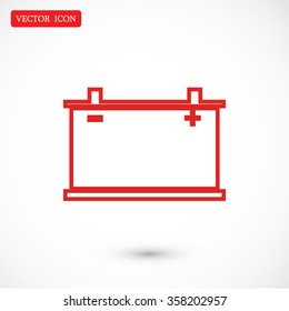 car battery icon. Vector Eps 10