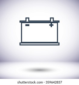 car battery icon. Vector Eps 10