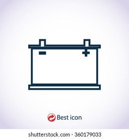 car battery icon. Vector Eps 10