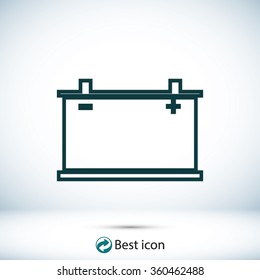 car battery icon. Vector Eps 10