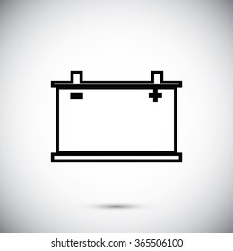 car battery icon. Vector Eps 10