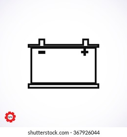 car battery icon. Vector Eps 10