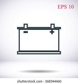 car battery icon. Vector Eps 10