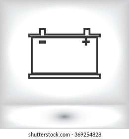 car battery icon. Vector Eps 10