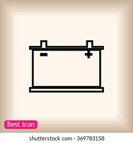 car battery icon. Vector Eps 10