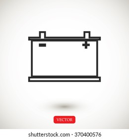 car battery icon. Vector Eps 10