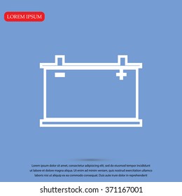 car battery icon. Vector Eps 10