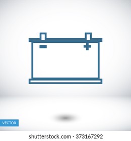 car battery icon. Vector Eps 10