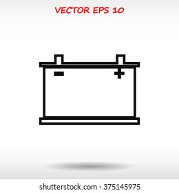 car battery icon. Vector Eps 10