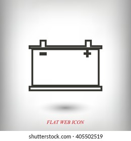 car battery icon. Vector Eps 10