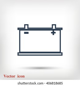 car battery icon. Vector Eps 10