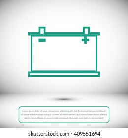car battery icon. Vector Eps 10