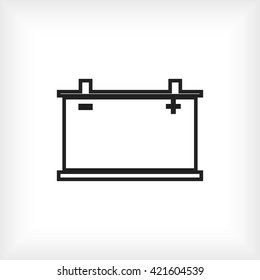 car battery icon. Vector Eps 10