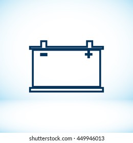 car battery icon. Vector Eps 10