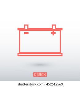 car battery icon. Vector Eps 10