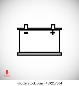 car battery icon. Vector Eps 10