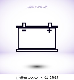 car battery icon. Vector Eps 10