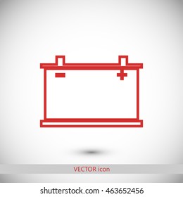 car battery icon. Vector Eps 10