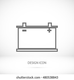car battery icon. Vector Eps 10, vector best flat icon, EPS