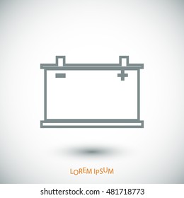 car battery icon. Vector Eps 10, vector best flat icon, EPS