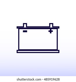 car battery icon. Vector Eps 10, vector best flat icon, EPS