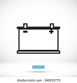 car battery icon. Vector Eps 10, vector best flat icon, EPS