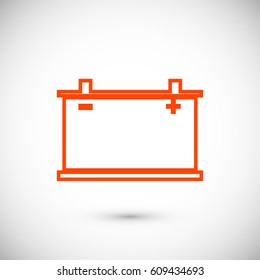 car battery icon. Vector Eps 10, vector best flat icon, EPS