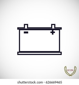 car battery icon. Vector Eps 10, vector best flat icon, EPS