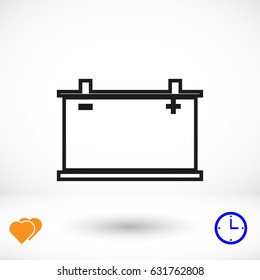 car battery icon. Vector Eps 10, vector best flat icon, EPS