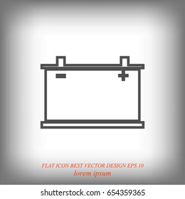 car battery icon. Vector Eps 10, vector best flat icon, EPS