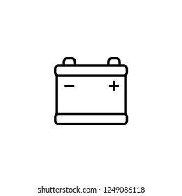 car battery icon. vector illustration