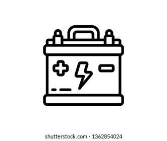 Car Battery Icon Vector Illustration Eps10 - Vector 