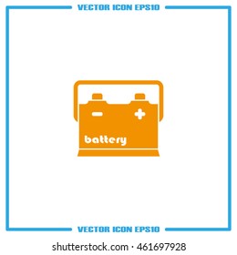 Car battery icon vector illustration eps10.