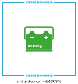 Car battery icon vector illustration eps10.
