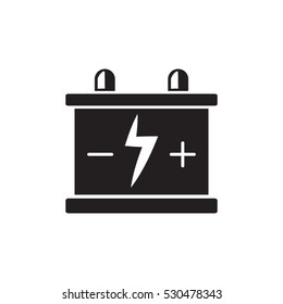 car battery, icon, vector illustration EPS 10