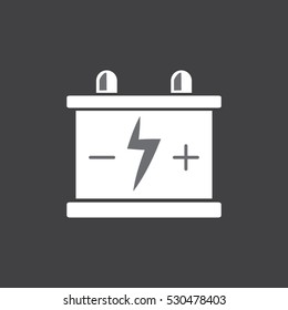 car battery, icon, vector illustration EPS 10