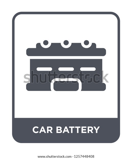 car battery icon vector on white background,\
car battery trendy filled icons from Mechanicons collection, car\
battery simple element\
illustration