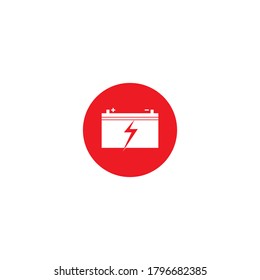 Car Battery Icon Vector Template illustration design